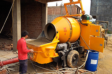 Combine concrete mixer with pump - An all new designed machine