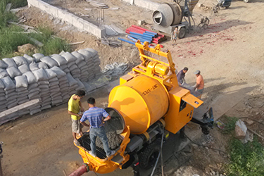 Combine concrete mixer with pump - An all new designed machine