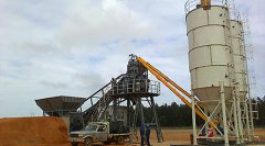 YHZS50 Mobile concrete batching plant in Australia