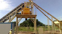 HZS35 Concrete Batching Plant in Nigeria